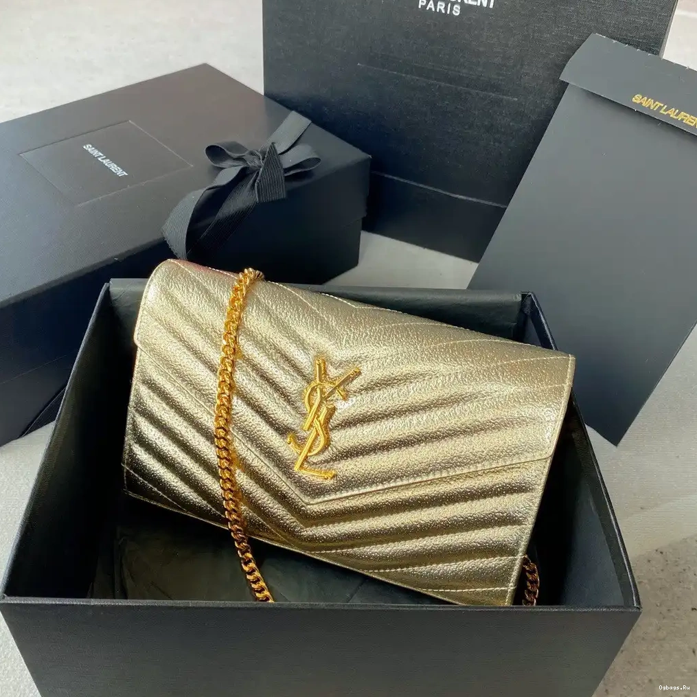 WALLET CHAIN MATELASSÉ CASSANDRE YSL 0623